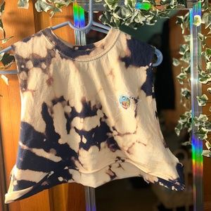 CPD Chicago police dept. tee bleach tie dye shirt unisex retro re worked